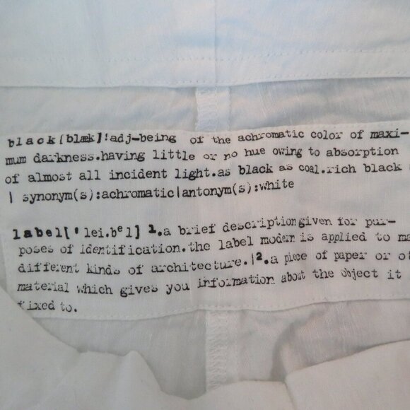 RUNDHOLZ BLACK LABEL White Linen Blend Cropped Pants Lagenlook - Size XS - Picture 13 of 14